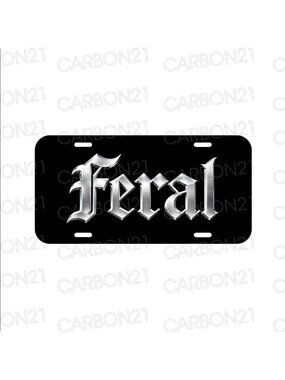 Feral Racing V8 Muscle Car Turbo Aluminum License Plate CAR SUV Truck NEW